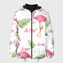 Мужская куртка 3D Lil Peep Pink flamingo