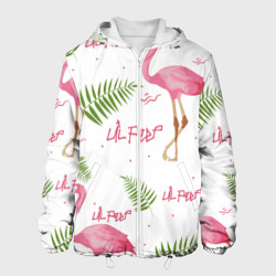 Мужская куртка 3D Lil Peep Pink flamingo