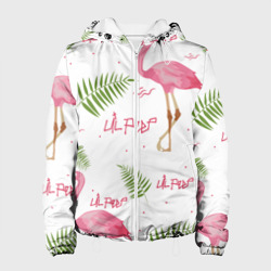 Женская куртка 3D Lil Peep Pink flamingo