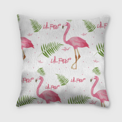 Подушка 3D Lil Peep Pink flamingo