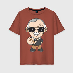 Женская футболка хлопок Oversize Stan Lee