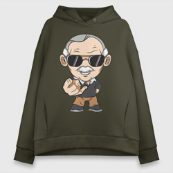 Женское худи Oversize хлопок Stan Lee