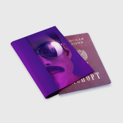Обложка для паспорта матовая кожа Bohemian Rhapsody, цвет черный - фото 3