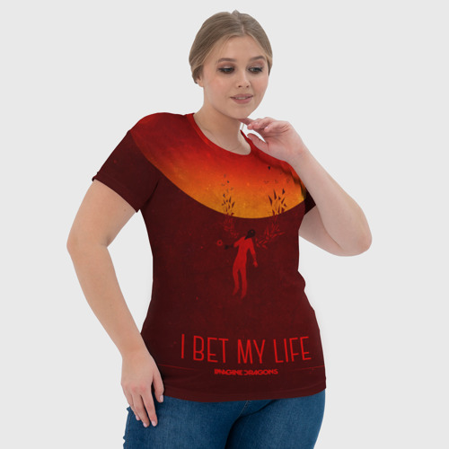 Женская футболка 3D I Bet My Life, цвет 3D печать - фото 6