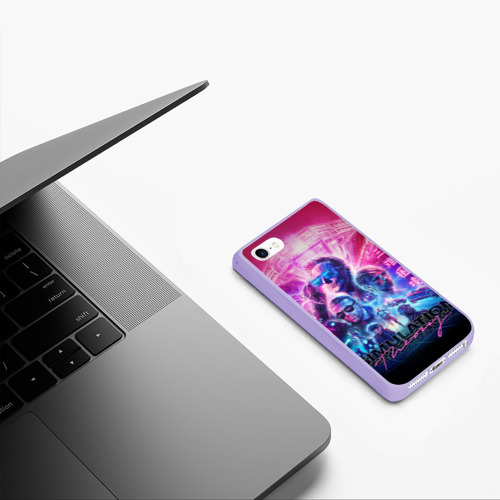 Чехол для iPhone 5/5S матовый Muse: Simulation Theory, цвет светло-сиреневый - фото 5