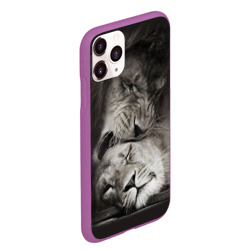 Чехол для iPhone 11 Pro Max матовый Лев и львица - фото 2
