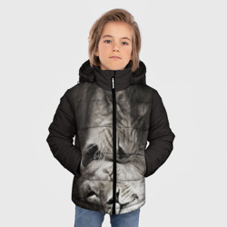 Зимняя куртка для мальчиков 3D Лев и львица - фото 2