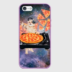 Чехол для iPhone 5/5S матовый Кот Диджей