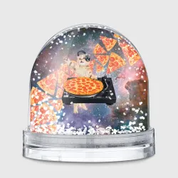 Игрушка Снежный шар Кот Диджей