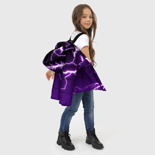 Зимняя куртка для девочек 3D Fortnite storm Фортнайт сердце, цвет светло-серый - фото 6