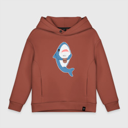 Детское худи Oversize хлопок Hype Shark