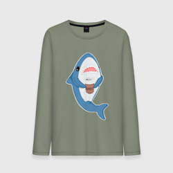 Мужской лонгслив хлопок Hype Shark
