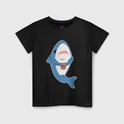 Детская футболка хлопок Hype Shark