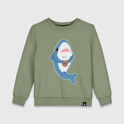 Детский свитшот хлопок Hype Shark