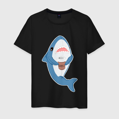 Мужская футболка хлопок Hype Shark, цвет черный