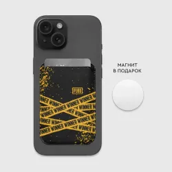 Картхолдер Magsafe магнитный PUBG ПАБГ winner yellow - фото 2