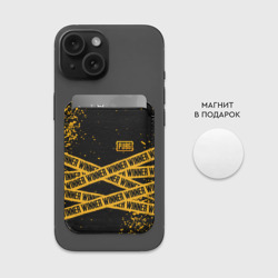 Картхолдер Magsafe магнитный PUBG ПАБГ winner yellow - фото 2