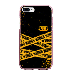 Чехол для iPhone 7Plus/8 Plus матовый PUBG ПАБГ winner yellow