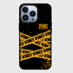 Чехол для iPhone 13 Pro PUBG ПАБГ winner yellow