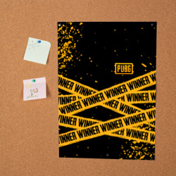 Постер PUBG ПАБГ winner yellow - фото 2