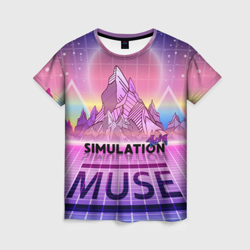 Женская футболка 3D Simulation Theory. Muse, цвет 3D печать