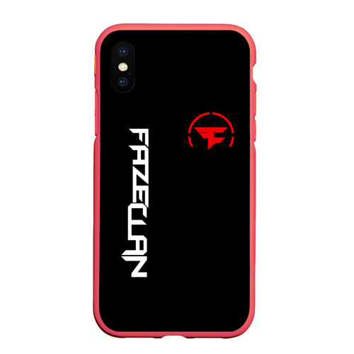 Чехол для iPhone XS Max матовый FaZe clan, цвет красный