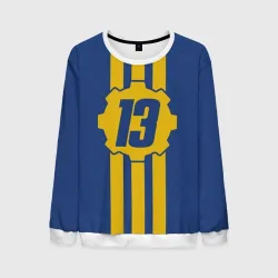 Мужской свитшот 3D Vault 13 Fallout 76 Фоллаут 76