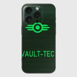 Чехол для iPhone 16 Pro Max силиконовый с защитой камеры Vault-Tec