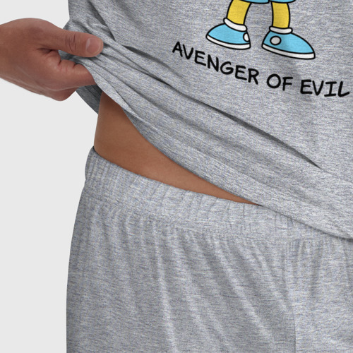 Мужская пижама хлопок с принтом Барт Симпсон, фото #4