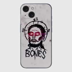 Чехол для iPhone 15 силиконовый с защитой камеры Bones Sesh Team