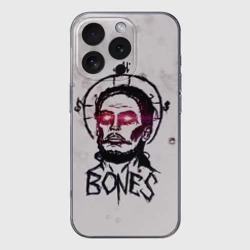 Чехол для iPhone 16 Pro Max силиконовый с защитой камеры Bones Sesh Team
