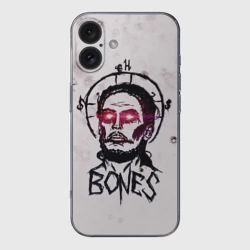 Чехол для iPhone 16 силиконовый с защитой камеры Bones Sesh Team
