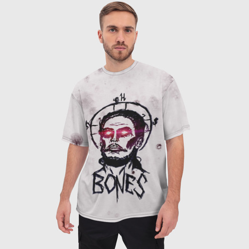 Мужская футболка oversize 3D Bones Sesh Team, цвет 3D печать - фото 3