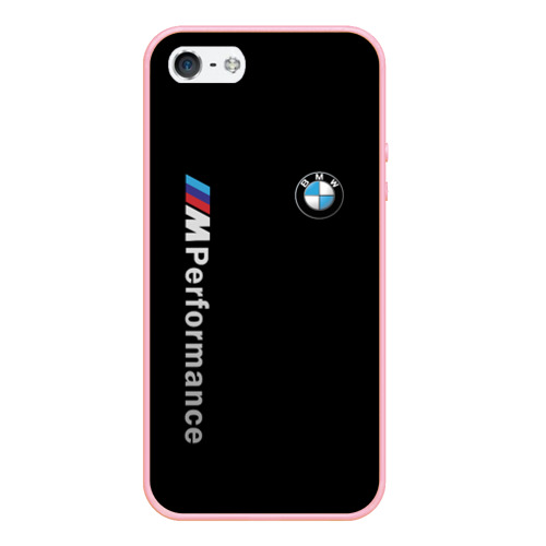 Чехол для iPhone 5/5S матовый BMW performance БМВ, цвет баблгам