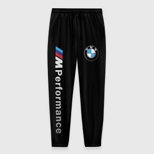 Мужские брюки с принтом BMW PERFORMANCE | БМВ, вид спереди №1