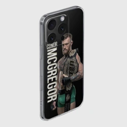 Чехол для iPhone 16 Pro Max силиконовый с защитой камеры Конор МакГрегор - фото 2