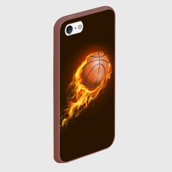 Чехол для iPhone 5/5S матовый Баскетбол - фото 2