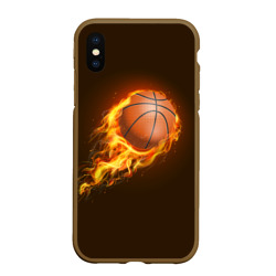 Чехол для iPhone XS Max матовый Баскетбол