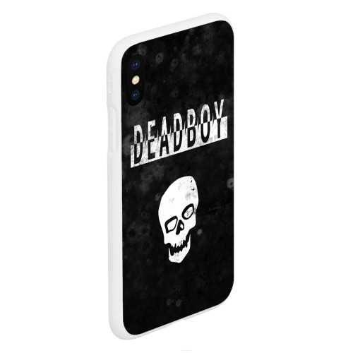 Чехол для iPhone XS Max матовый Bones deadboy sesh, цвет белый - фото 3