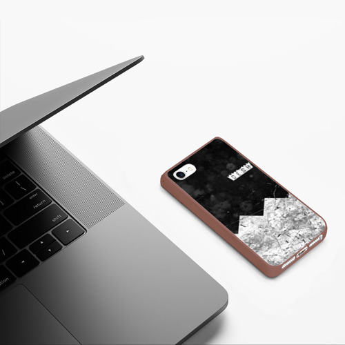 Чехол для iPhone 5/5S матовый Bones: sesh Team, цвет коричневый - фото 5