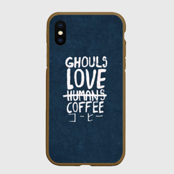 Чехол для iPhone XS Max матовый Токийский гуль