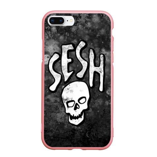 Чехол для iPhone 7Plus/8 Plus матовый Sesh Team Bones, цвет баблгам