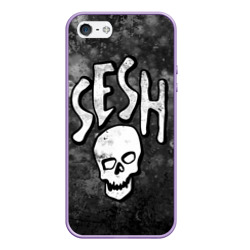 Чехол для iPhone 5/5S матовый Sesh Team Bones