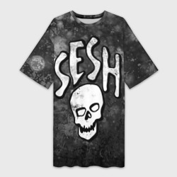 Платье-футболка 3D Sesh Team Bones