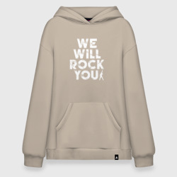 Худи SuperOversize хлопок We Wil Rock You