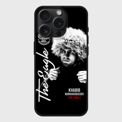 Чехол силиконовый для Apple iPhone 15 Pro Мax матовый Хабиб Нурмагомедов