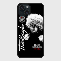 Чехол силиконовый для Apple iPhone 15 матовый Хабиб Нурмагомедов