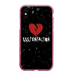 Чехол для iPhone XS Max матовый XXXTentacion Red Broken Heart