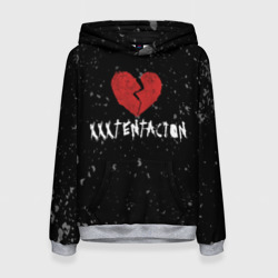 Женская толстовка 3D XXXTentacion Red Broken Heart