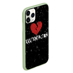 Чехол для iPhone 11 Pro матовый XXXTentacion Red Broken Heart - фото 2